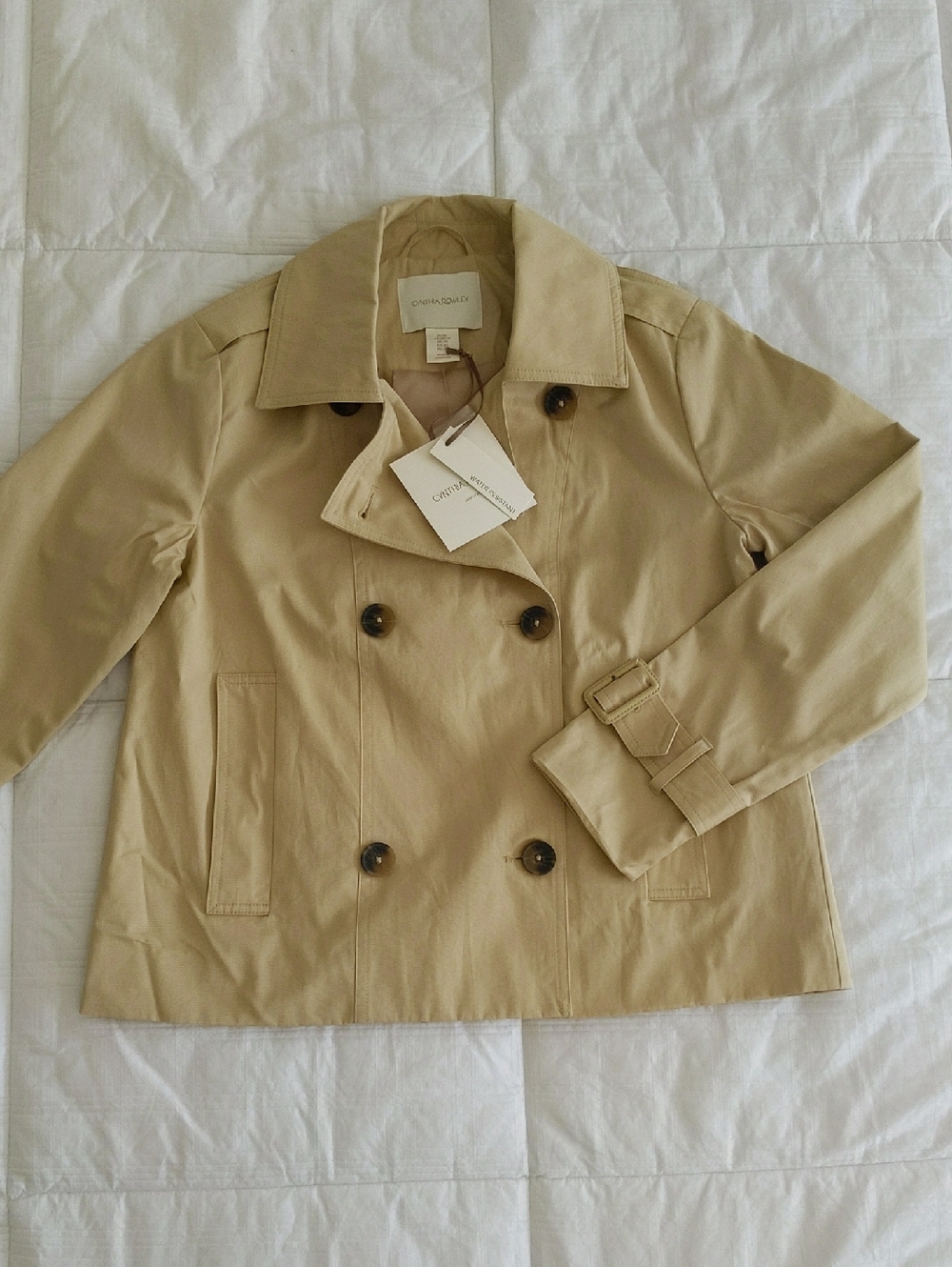 Cynthia Rowley Cropped Trench - Size XS, NWT